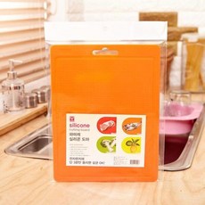 [오너클랜] 실리콘 도마 중 (색상랜덤), 1개, 상세 설명 참조