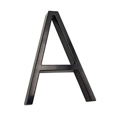 5 인치 하우징 번호 - 가족 사이트 번호 또는 이메일 번호 부동 스트리트 도어 아연 합금 블랙 문자 A (A)