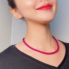 루비천연석목걸이