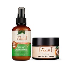 아킨 모이스쳐라이저 오일컨트롤 샤인프리페이셜 150ml + 센서티브 카밍 데이앤나이트 크림 50ml 무료배송 대나무가루를 사용하여 피부에 즉각적으로 기름기를 없애고 수분을 공급해 피부를 촉촉하게 유지해줌, 1set