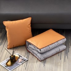 가죽쿠션담요