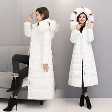 여성 롱 구스다운 패딩점퍼 겨울 후드 점퍼