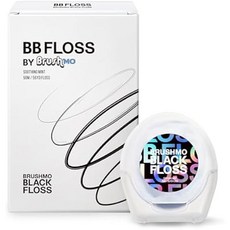 BRUSHMO 브라시모 BB 치실 블랙 50m 약 100일분 구강관리 치간 Floss 미국 치과 의사 권장 1개입, 1개