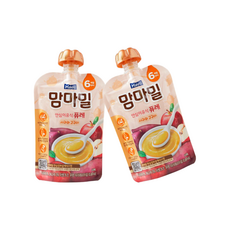 매일우유 맘마밀 사과와고구마 100g 10팩, 10개 - 매일이유식