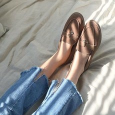국내제작 스웨이드 로로 로퍼 2cm 4color