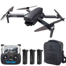 GoolRC SG908 4K 듀얼 카메라 5GWi-Fi GPS 3축 삼각대 장착 RC 드론, 배터리 3개