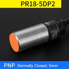 근접 스위치 센서 PR18-5DN 유도 금속 타입 NPN PNP M18 원통형 방수 방진 DC12-24V 3 와이어 8DN, 1개, 8) PR18-5DP2