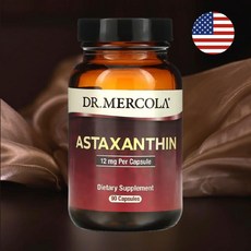 닥터 멀코라 Organic Astaxanthin 아스타잔틴 12mg 캡슐 90정 3개월분, 1개