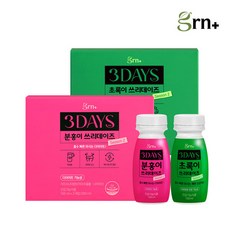 GRN 흡수빠른 쾌변다이어트 분홍이 쓰리데이즈 시즌2 1BOX +초록이 쓰리데이즈 시즌2 1BOX, 단일속성, 3개, 100ml