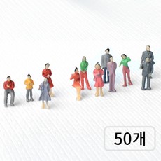 베러워커스 건축 모형 재료 디오라마 사람 미니어처 피규어 1:100, 50개 50개