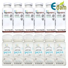 [퀴클리몰] 이담 산양우유 6개 + 이담 산양 프로틴 플레인 요구르트 6개, 150ml