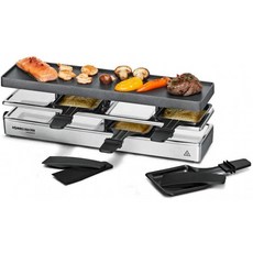 이태리직송 라클렛을 위한 롬멜스바처 RC 800 바베큐 795 W 다이 캐스트 알루미늄 실버, 단일옵션