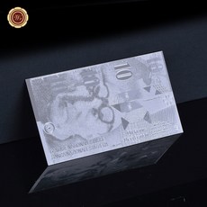 뜨거운 판매 스위스 Coa 프레임 10 실버 도금 은행권 스위스 프랑 가짜 돈 은행 참고 돈 Dropshipping|금 지페|, 1개, 단일