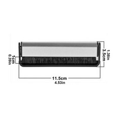 클리너 레코드 브러시 정전기 방지 탄소 섬유 LP 및 레코드 브러시 클리너 깨끗한 사운드 플레이트 및 레코더 청소 도구, [01] One Size, 1개 - 엘피사이즈