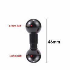 액션 카메라 휴대폰 GPS 홀더 액세서리 14 인치 어댑터 17mm 볼 마운트 더블 소켓 암 클램프 조인트 커넥팅 로드 고프로용, 13) 1pc aluminum ball, 1개