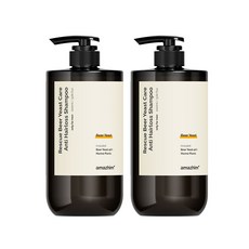 어메즈힘 레스큐 맥주효모 40 두피 케어 탈모 샴푸, 1000ml, 2개