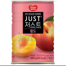 황도캔 동원 저스트 노슈가 2절 400G, 1개