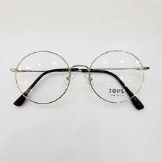 동그리안경 TOPS 2218 53 실버 메탈동글이 안경테