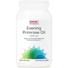 GNC 우먼 달맞이꽃 이브닝 프림로즈 Evening Primrose Oil 1300mg 90소프트젤, 90정, 1개