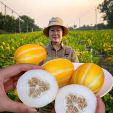 [농가직송] 고당도 진짜 성주꿀참외 당일수확배송 입덧 수분보충, 1박스, 고당도 성주꿀참외 가정용 중과 2kg