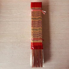 칠나무 제사향 법당 관음 재신 기도향 가정용 단향 18개입, 금색(40cm), 5개