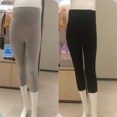 (백화점 정품)마더피아 착용감이 좋은 임산부7부 레깅스(RBO161BM)GY BK