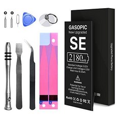 [2180mAh] 배터리 for 아이폰 SE 업그레이드된 New 0 싸이클 더높은 용량, 상세내용참조