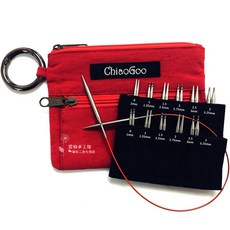 치아오구 뜨개질 바늘 세트 도구 스틸 니트 공예 레드