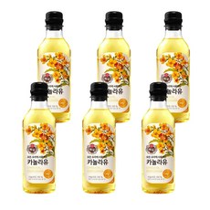 백설 카놀라유, 500ml, 6개