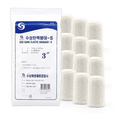 수성 탄력붕대 S 7.5cm, 12롤, 2개 - 거즈-붕대-솜