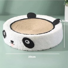고양이 긁힘 방지 침대 귀여운 모양 둥근 발 가토스, 5. Panda, 1개