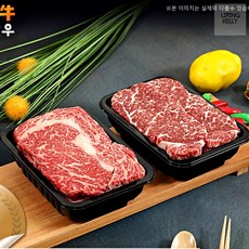 설날 한우 선물세트 구이용 투뿔 채끝 등심 스테이크 800g 소고기구이용 설한우선물세트 상견례선물 한우소고기 명절 선물셋트 고기선물세트 설선물소고기 명절소고기 소고기설선물 시댁설선, 1개