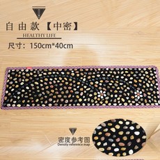 발지압매트 자갈 매트 발바닥 맛사지패드 돌멩이 지압판 가정용 경혈 마노석 안마기, 기본, T08-타입(Q105)중간밀도 타입