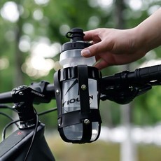 자전거 컵 홀더 야외 손떨림 방지 레트로 라이딩 알루미늄 산악 블랙+블랙