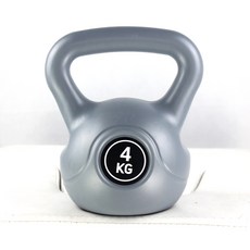 헬스 피트니스 여성 남성 가정용 아령 경기 힙업 플라스틱 주입 공 220KG, 타바스그레이 4킬로그램 /개