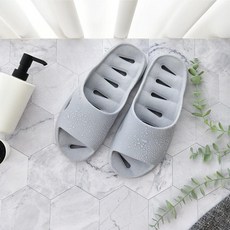 국산 욕실화 양말 안젖는 3CM 홈캉스 두툼 욕실화 미끄럼방지, 그레이, 1개