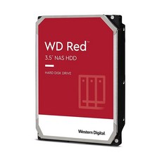 Western Digital WD 레드 6TB NAS 인터널 하드 드라이브 HDD (WD60EFAX), Red, 2TB