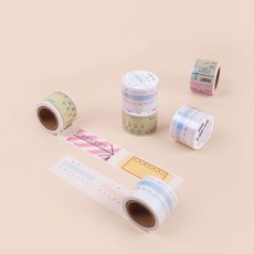리훈 다정한마테 30mm 다꾸용 마스킹테이프 모음 디자인마스킹테이프, 2. 103작심한주/티켓형