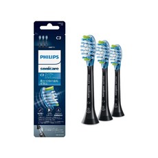 필립스 정품 소닉케어 전동칫솔모 교체 브러쉬 3개입 HX9043/96 블랙, 3개