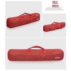패브릭 당구큐가방 당구채 큐대 장비 휴대용 수납, 1개, 75cm-레드