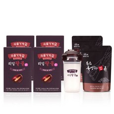 [곡물가게 궁] 리얼팥물 4박스+볶은우엉차 2봉+쉐이커, 상세 설명 참조
