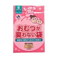 BOS 방취봉투 배변봉투 기저귀봉투 S SIZE 15장 휴대용, 15개