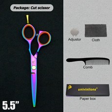 5.5 "일본 헤어 커팅 가위 전문 헤어 가위 면도기 미용 가위 미용사 이발사 가위 coiffeur, 5501CAI 절단, 1개
