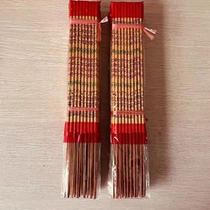 칠나무 제사향 법당 관음 재신 기도향 가정용 단향 18개입, 금색(40cm), 10개