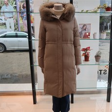 꼼빠니아 폭스퍼 덕다운 롱패딩/CADW1-WIH100