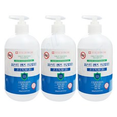 (주)삼현제약 퍼스트 핸즈 프리미엄 손소독제(겔) - 에탄올70% 피부 보습, 3개, 500ml