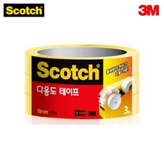 3M 스카치 테이프 다용도 다용도테이프 물레방아 디스펜서 리필 사무용품 3인치 508 18mm 3롤3M 스카치 다용도 테이프 리필 3인치 508 3롤 (18mm)