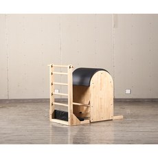 체어바렐 스트레칭 가정용 프레임 허리 척추측만증보조기 교정 기구 몸매, 고무 나무 블랙