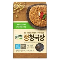 풀무원 생 청국장 (190g) 풍미업 캠핑조미료 가정식백반 시골맛 요리레시피 홈캉스, 2개, 190g