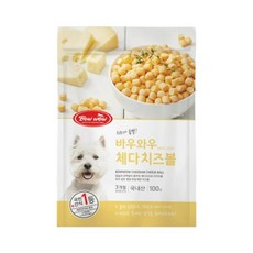 반려견 간식 치즈볼 체다치즈 100g 시츄 훈련간식, 1개 - 강아지치즈간식